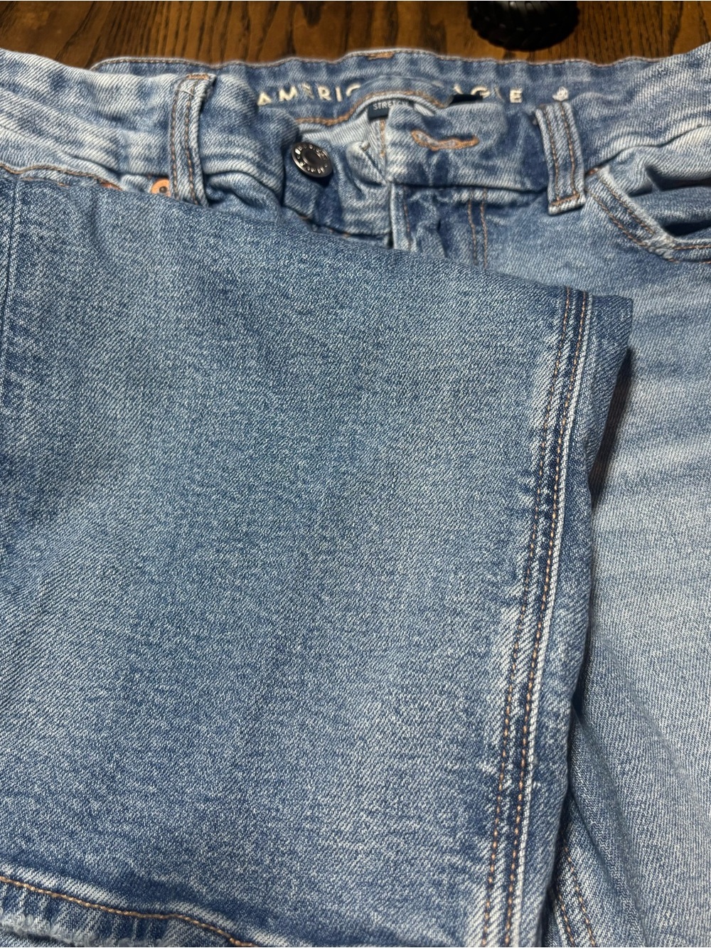 American Eagle Outfitters Light Wash Straight Leg Jeans